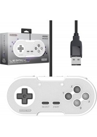 Manette Legacy16 Avec Fil USB (3 Mètres) Pour Nintendo Switch Par Retro-Bit - Grise / Classic Grey